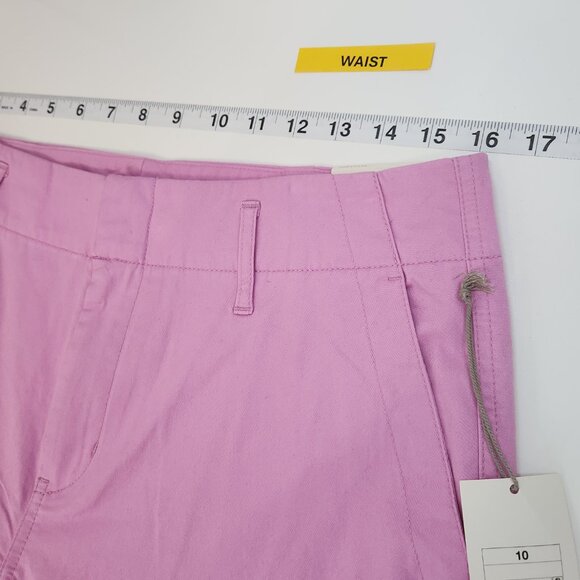 NEW A New Day High Rise Straight Leg Pants Womens 10 Pink Stretch Cotton CC09X - Picture 8 of 10